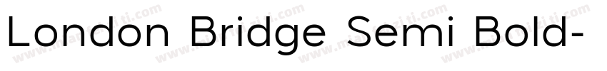 London Bridge Semi Bold字体转换